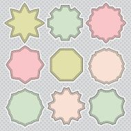 Vintage round frames set