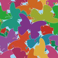 Seamless background butterflies