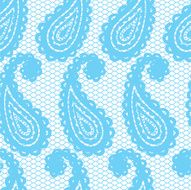 Lace seamless pattern with paisley N4