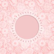 Ornamental round lace frame N16