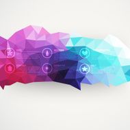 Vector triangle pattern background