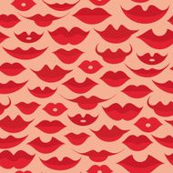 Seamless lips pattern
