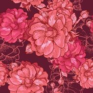 Beautiful Seamless Rose Background N11