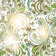 Floral Retro Background for Vintage Design N391
