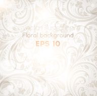 Floral Retro Background for Vintage Design N399