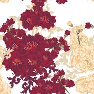 Floral seamless pattern for design