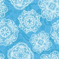 Lace seamless pattern with doilies N2