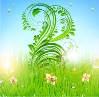 Floral Retro Background for Vintage Design N414