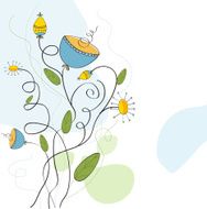 seamless pattern background with flowers N52