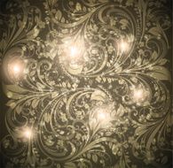 Floral Retro Background for Vintage Design N417