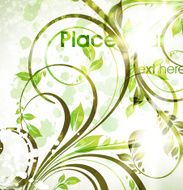 Floral Retro Background for Vintage Design N419