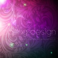 Floral Retro Background for Vintage Design N422