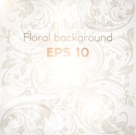 Floral Retro Background for Vintage Design N425