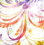 Floral Retro Background for Vintage Design N427