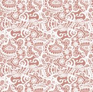 Lace seamless pattern with flowers N169