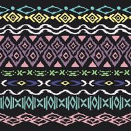 seamless vector pattern with hand drawned figures