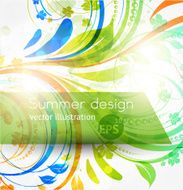 Floral Retro Background for Vintage Design N432