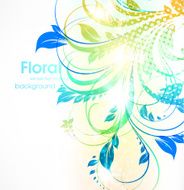 Floral Retro Background for Vintage Design N447