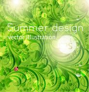 Floral Retro Background for Vintage Design N461