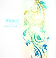 Floral Retro Background for Vintage Design N468