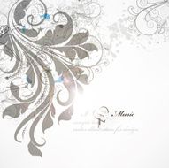 Floral Retro Background for Vintage Design N473