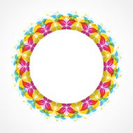Abstract colorful butterfly design with copy-space N2