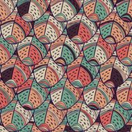 Feathers seamless pattern N10