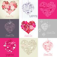 Greeting cards with heart N5