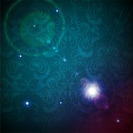 Floral Retro Background for Vintage Design N488