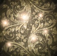 Floral Retro Background for Vintage Design N490