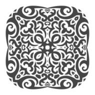 Abstract vector mehndi tattoo ornament N6