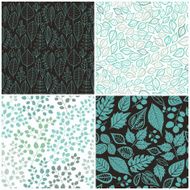 Set of Four Seamless Pattern