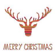Reindeer Christmas card N3
