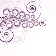 abstract floral curls