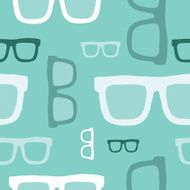 Hipster glasses seamless pattern N3