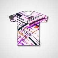 Abstract illustration on t-shirt N149