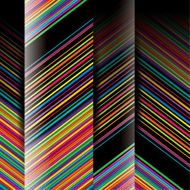 Dark background with colorful stripes