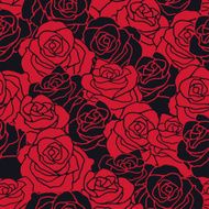 Seamless pattern with flowers roses