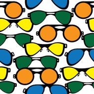 seamless pattern retro sunglasses N2