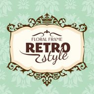 Vintage Floral Frame N7
