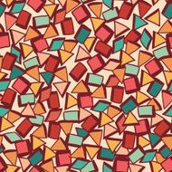 Seamless texture with geometric shapes
