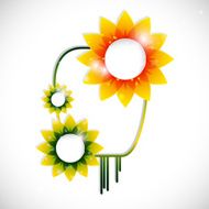 vector floral banner N2