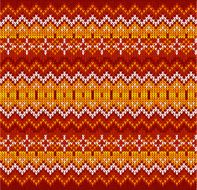 Red zigzag stripes vector knit seamless pattern N2