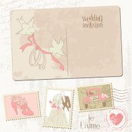 Vintage Postcard and Postage Stamps N2