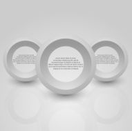 Abstract background of grey circle Template for a text