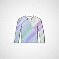 Abstract illustration on sweater N159