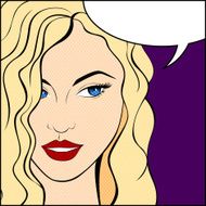 Vector Pop Art Woman