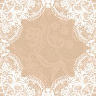Vintage lace invitation card N40
