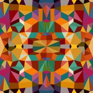 Fall season triangle abstract seamless pattern background illustration