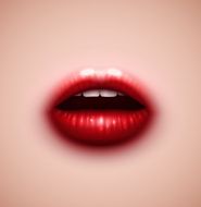 Background with lips
